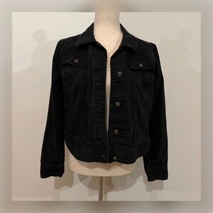 LAUREN RALPH LAUREN Black Cotton Jean Jacket